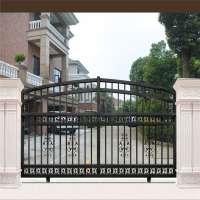 AJ-GATE009  China beautiful sliding entrance gate designs